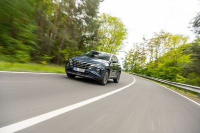 Pohled na interiér zcela nového kompaktního SUV Hyundai TUCSON.