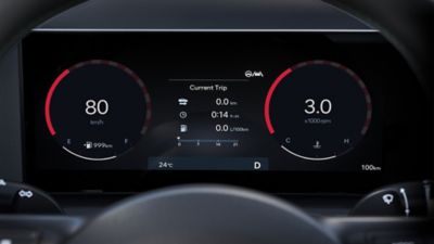 Ekran z kontrolkami deski rozdzielczej