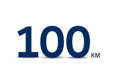 Black letters against a white background saying "100 PS" 
