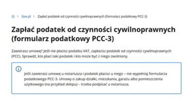 Strona informacyjna GOV