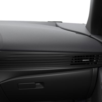 Passenger side air vents Hyundai BAYON full black colour.