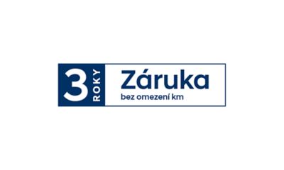 logo 3 leté záruky bez omezení km