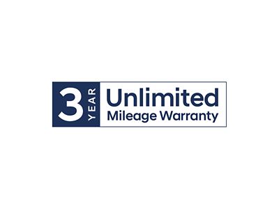  Hyundai 3-Year Unlimited Mileage Warranty logo.