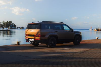Hyundai SANTA FE widziany z tyłu