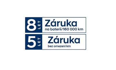 Hyundai záruka 5 let na neomezený počet kilometrů a záruka 8 let na baterii.