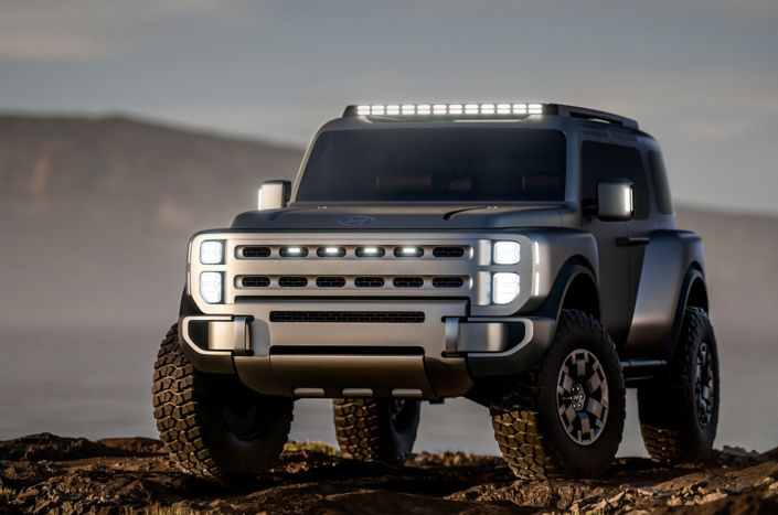 Neue SUV-Designstudie von Hyundai: Boulder Concept feiert Weltpremiere auf der New York International Auto Show