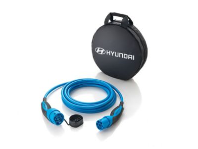 Le câble de recharge Hyundai, Mode 3, de la collection des accessoires d'origine.