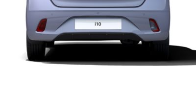 Hyundai i10 featuring a dynamic rear bumper.