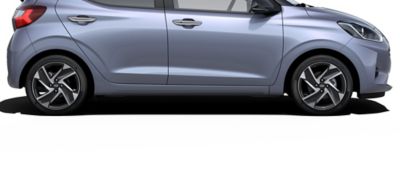 La ligne de taille de la Hyundai i10 vue de profil