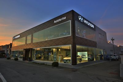 La concessionaria Hyundai Autotorino vista da fuori