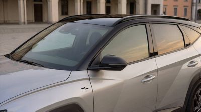 Three sizes of the alloy wheels of the Hyundai TUCSON Plug-in Hybrid. 