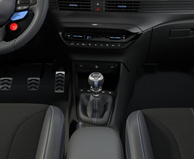 An image of the accessible USB ports in the Hyundai i20 N.