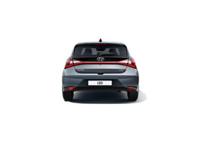 The Hyundai i20, rear view