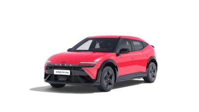 Der Hyundai IONIQ 3 von schräg vorne.