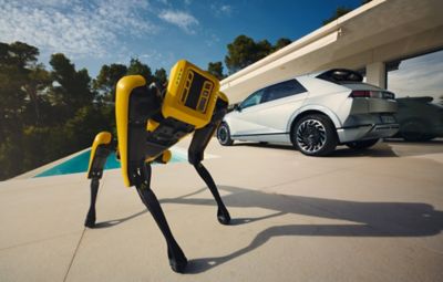 Newly developed Automatic Charging Robot (ACR) for electric vehicles.