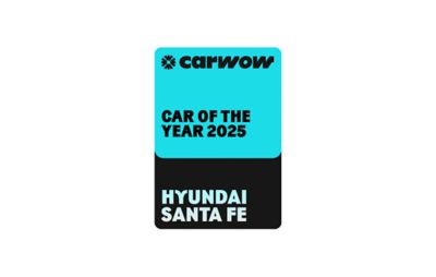 Carwow car of the year award badge for SANTA FE