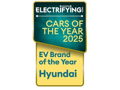 Electrifying.com EV Brand of the Year Award badge