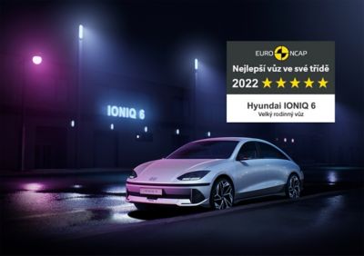 Model IONIQ 6 s logem EURONCAP.