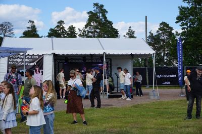 Hyundai-stand på Stavernfestivalen. Foto.