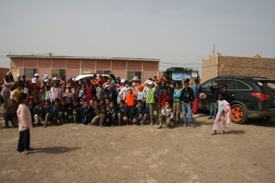 Niños entrada en la escuela