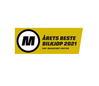 IONIQ 5 ble Årets beste bilkjøp i Norge ifølge NAF. Logo.