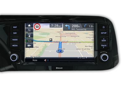 L’écran tactile 8’’ dynamique et élégant de la Hyundai i10. 