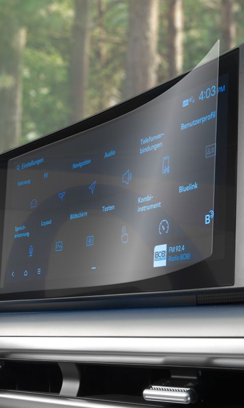 Hyundai display protectiefolie.
