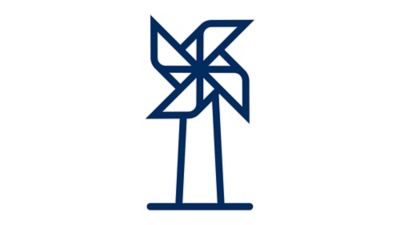 Větrná elektřina logo
