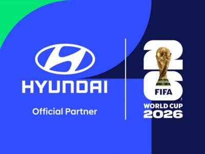 Logo dass die Kollaboration zwischen Hyundai und der Fifa 2026 zeigt
