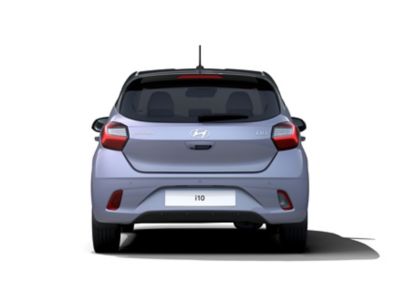 Ein Hyundai i10, von hinten aufgenommen.