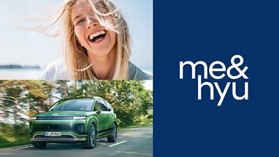 Collage zu den Hyundai Winter-Angeboten und dem Schriftzug "me&hyu".