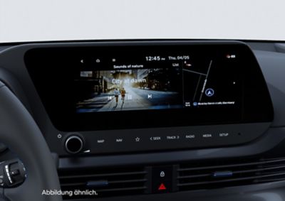 Das 10,3-Zoll-Touchscreen-Display eines Hyundai BAYON.