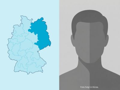 Symbolbild Gewerbekunden-Distriktleiter Region 3: Deutschlandkarte mit markiertem Distrikt.