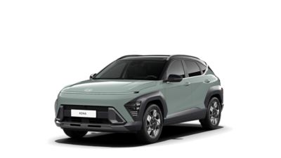 Der Hyundai KONA von schräg vorne.