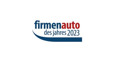 Award-Logo: Firmenauto des Jahres 2023.