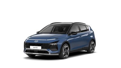 Der Hyundai BAYON von schräg vorne.
