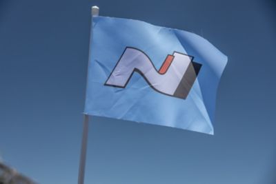 Gruppenbild eines Hyundai N Clubs vor mehreren Hyundai N Modellen.