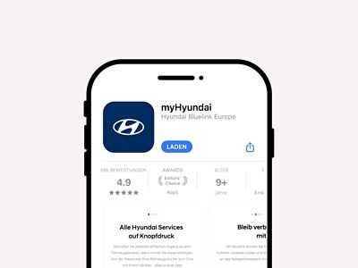 Symbolbild für die myHyundai App: Start-Screen.