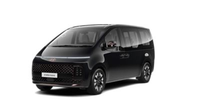 Der Hyundai STARIA 7-Sitzer von schräg vorne.