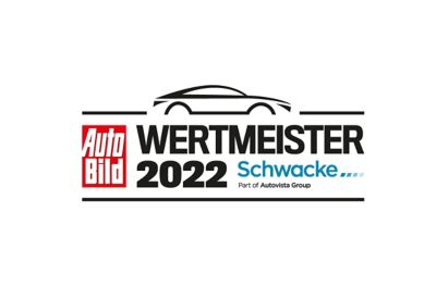 Ein Awardlogo der Autobild mit der Auszeichnung: Wertmeister 2022.
