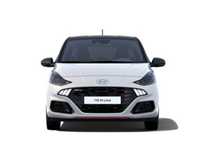 The Hyundai i10 N Line LED lights