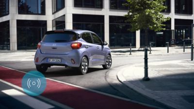 The cutting-edge Advanced Driver Assistance Systems and Hyundai Smart Sense in the Hyundai i10.
