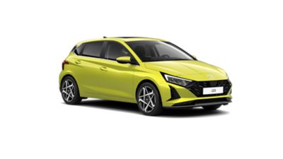 Imagen del lado izquierdo del Hyundai i20.