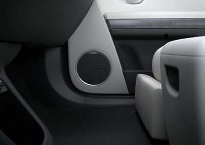 The BOSE premium sound system in the Hyundai IONIQ 5 electric midsize CUV.