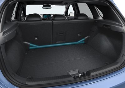 Detail of the stabilizer bar inside the Hyundai i30 N performance hatchback