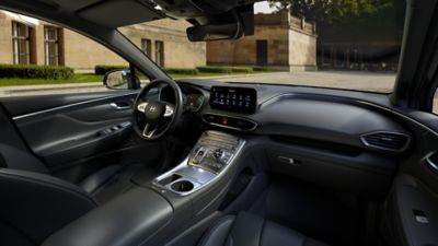 The Hyundai Santa Fe Plug-in Hybrid 7 seat SUV.