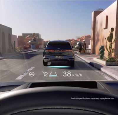 Projicerad head-up display