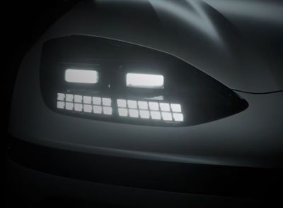 Front Lighting System of the Hyundai IONIQ 6.