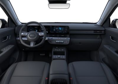 e floating horizontal dashboard display of the all-new Hyundai KONA. 