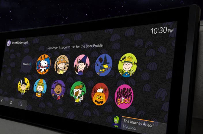 Hyundai feiert Halloween: Neue Display Themes bringen Snoopy-Gruselspaß ins Cockpit